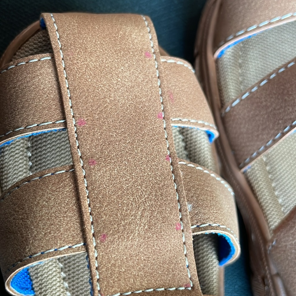 Kenneth Cole Reaction Boys' Benjamin Casey Fisherman Sandals - Toddler Size 8 - Picture 4 of 5